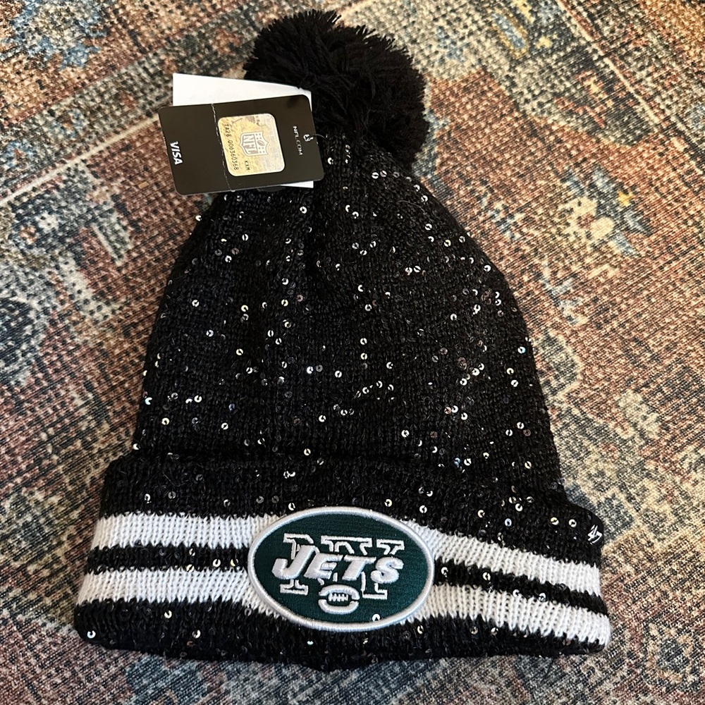 New York Jets Amelia Cuff Knit winter hat